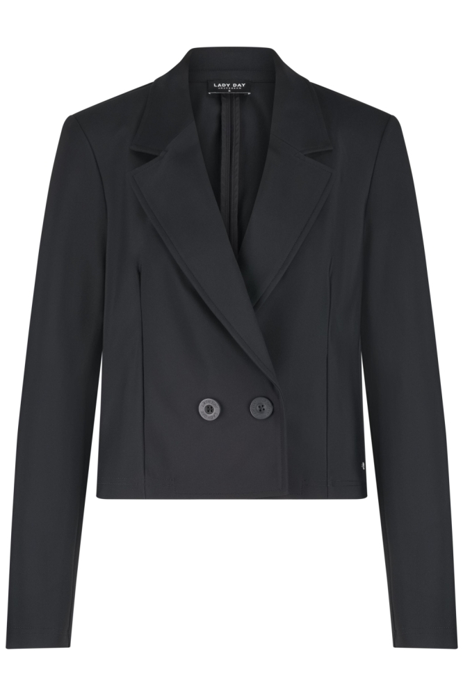 SAM BONDED BLAZER L46 775 2726 BLACK